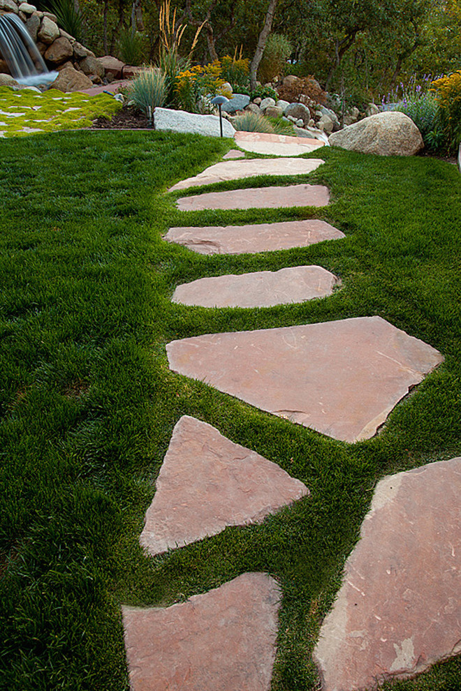 Flagstone Walkways & Patios Garden Salt Lake City by Rockscapes Houzz