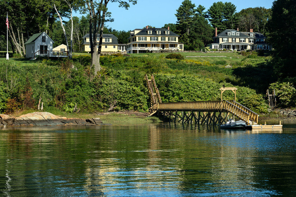 Inspiration for a coastal landscaping in Portland Maine.
