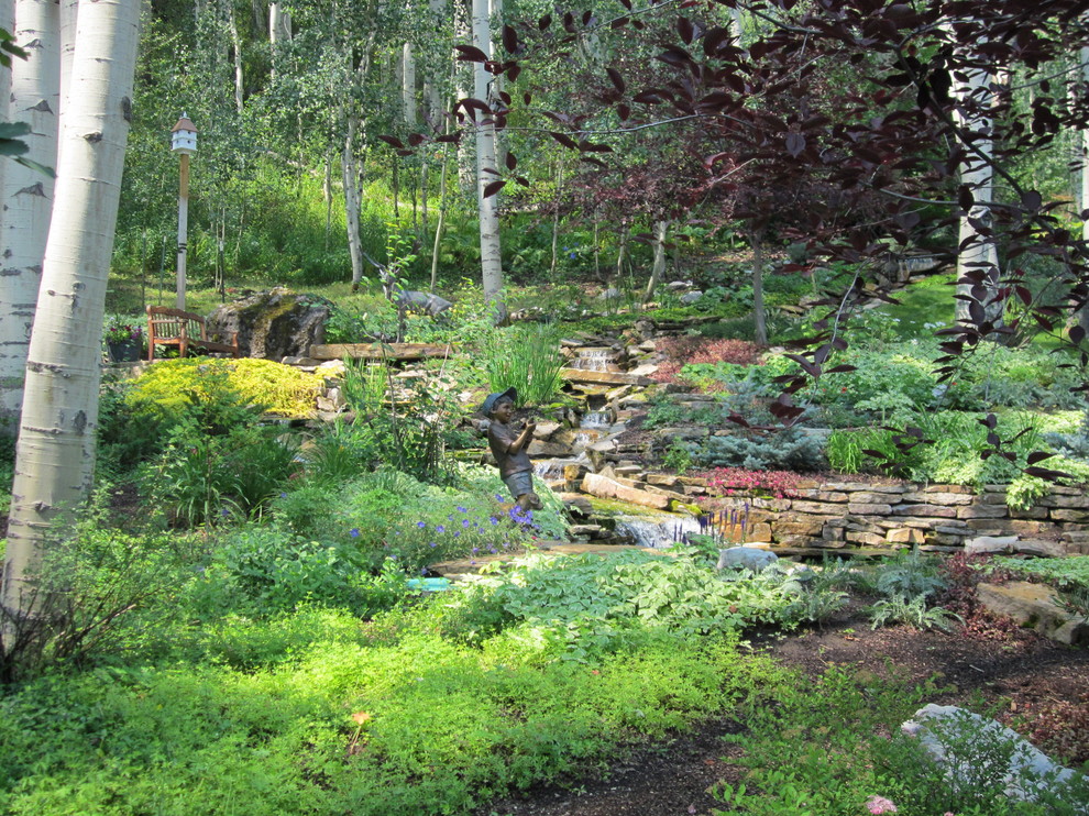 Exempel på en lantlig trädgård