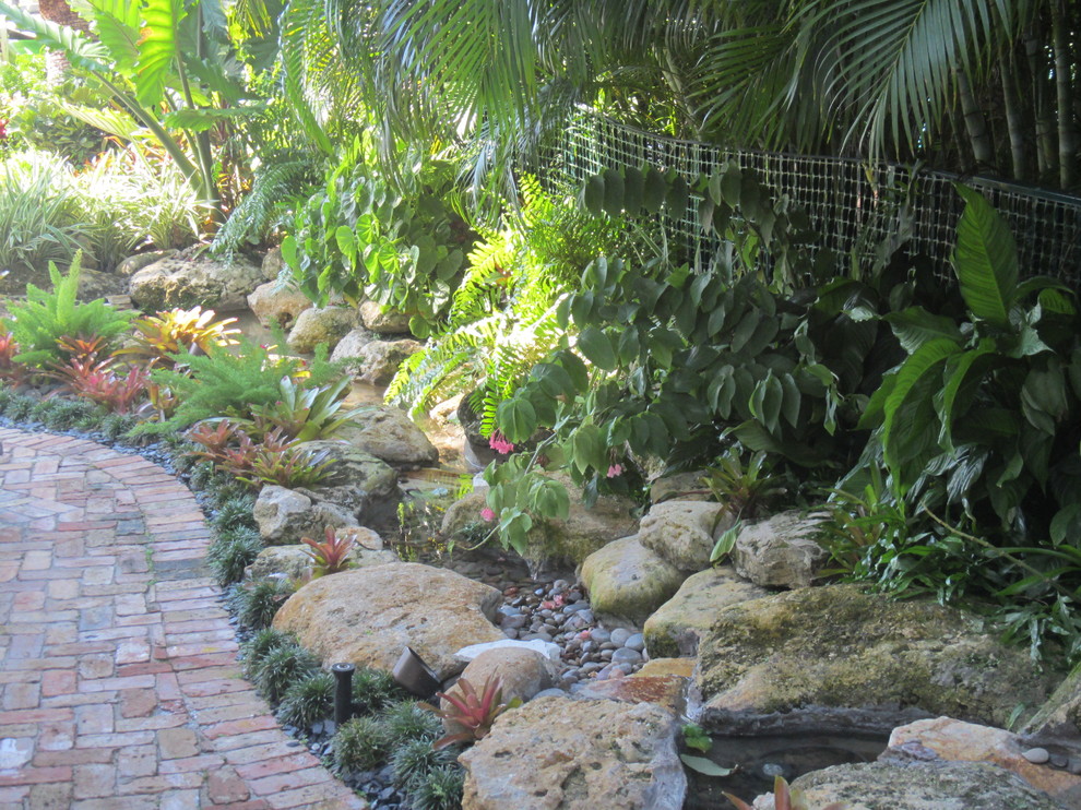 Esempio di un giardino tropicale