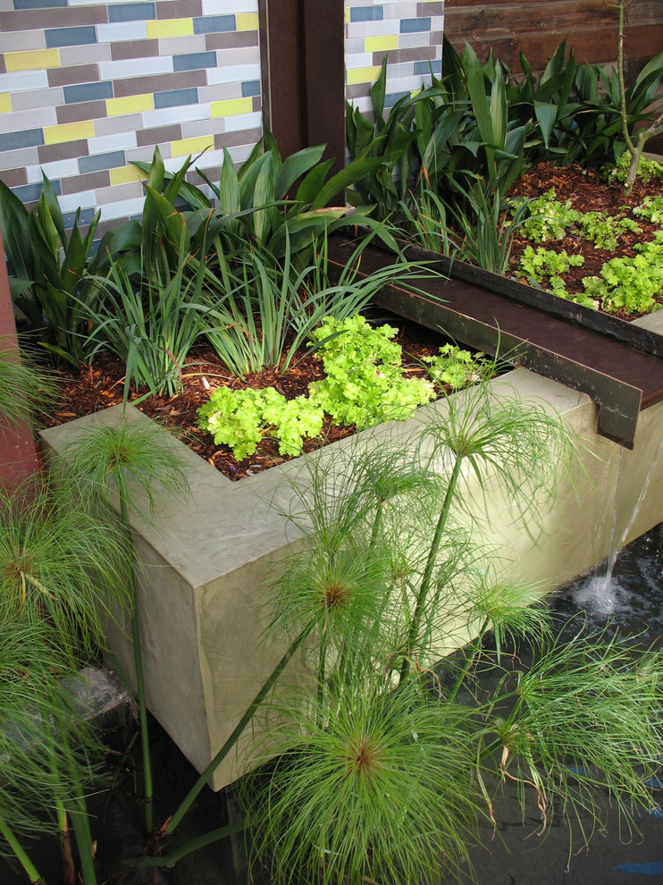 Idee per un giardino minimal con fontane
