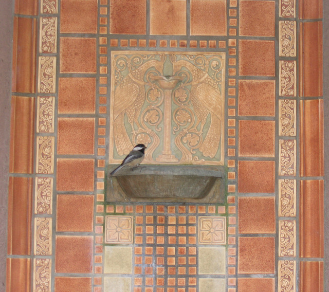 Fountains Estilo Craftsman Jardín Portland de Tile Restoration