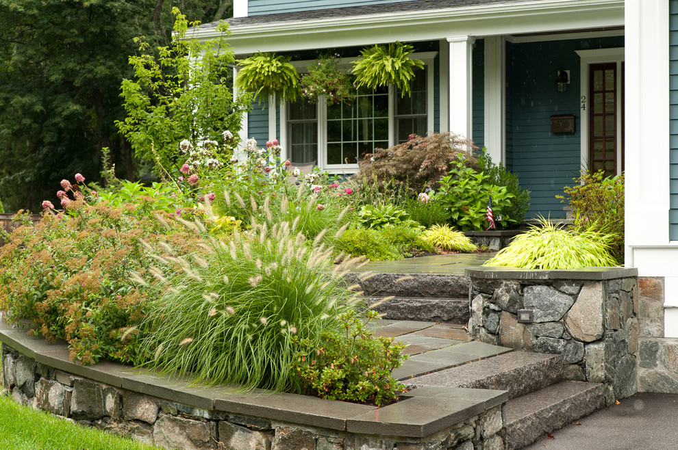 Front entrance landscape design - Traditional - Landscape - Boston - by