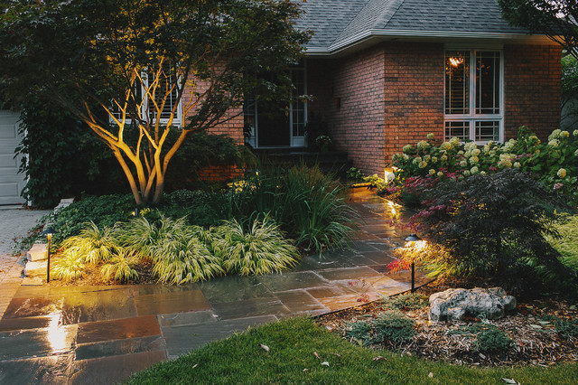 Front Entrance Landscape Lighting - Traditional - Garden - Toronto - by ...