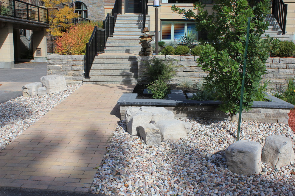 Front Yard 3 Modern Landscape Ottawa by Green Roots Landscaping