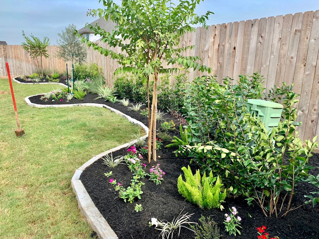 Front Yard and Backyard Landscape and Stone Edging Project - Modern -  Landscape - Houston - by Texas Garden Materials | Houzz