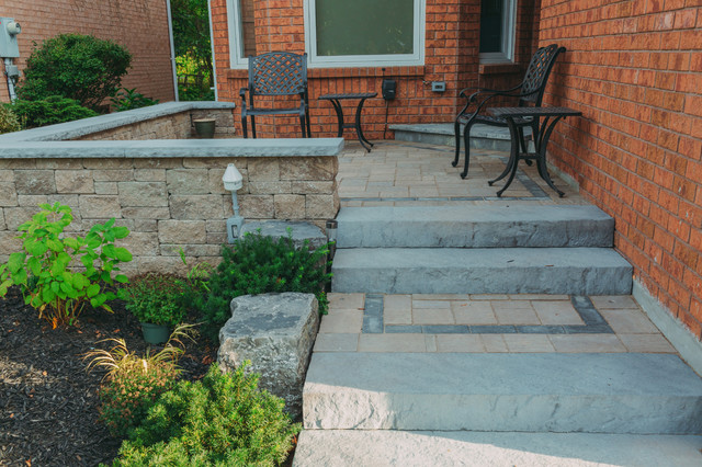 Front Yard Sitting Area With New Steps To Front Door Jardin Toronto   Front Yard Sitting Area With New Steps To Front Door Down2earth Landscape Design Img~9e01987c0c97c995 4 9613 1 Df5fad7 