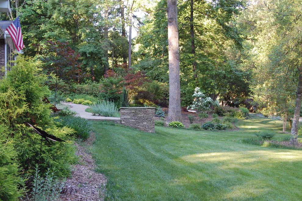 Front Yard Transformation in North Raleigh - Transitional - Landscape ...