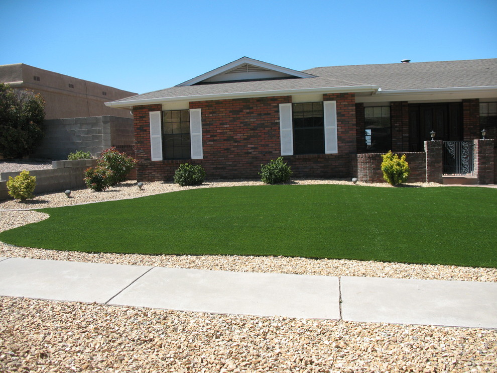 Frontyard Turf Installations Southwestern Landscape Albuquerque