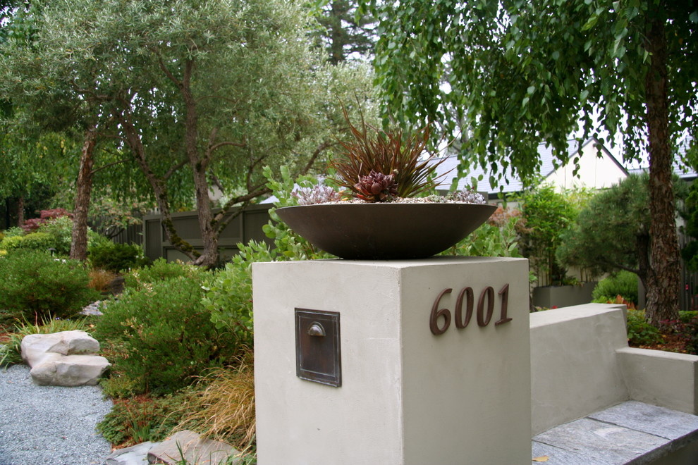 Idée de décoration pour un jardin minimaliste.