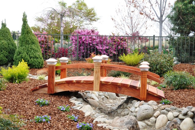 Garden Bridge Contemporary New York By Redwood Bridges Houzz Uk Garden Bridge Contemporary, Redwood Garden Bridges