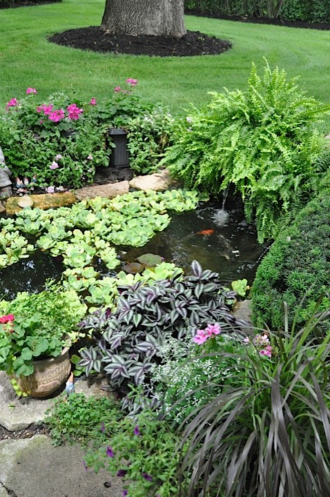 Inspiration for a traditional garden in Chicago.