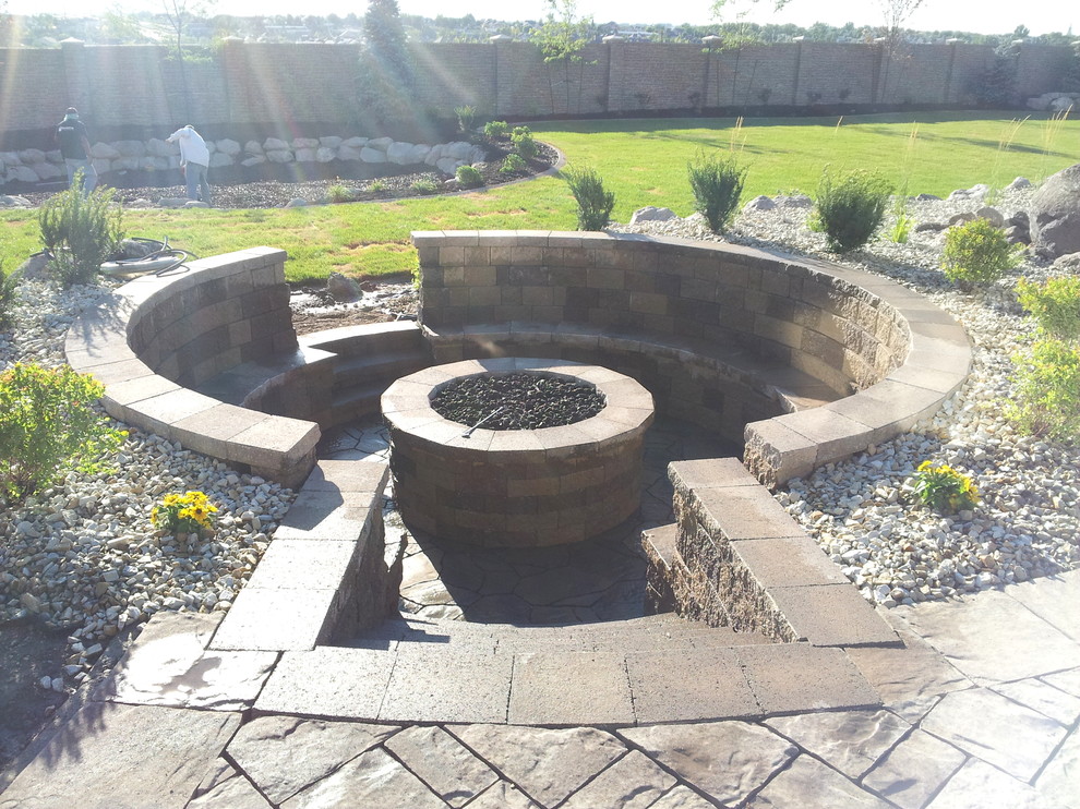 Gas Fire Pits Traditional Landscape Salt Lake City by