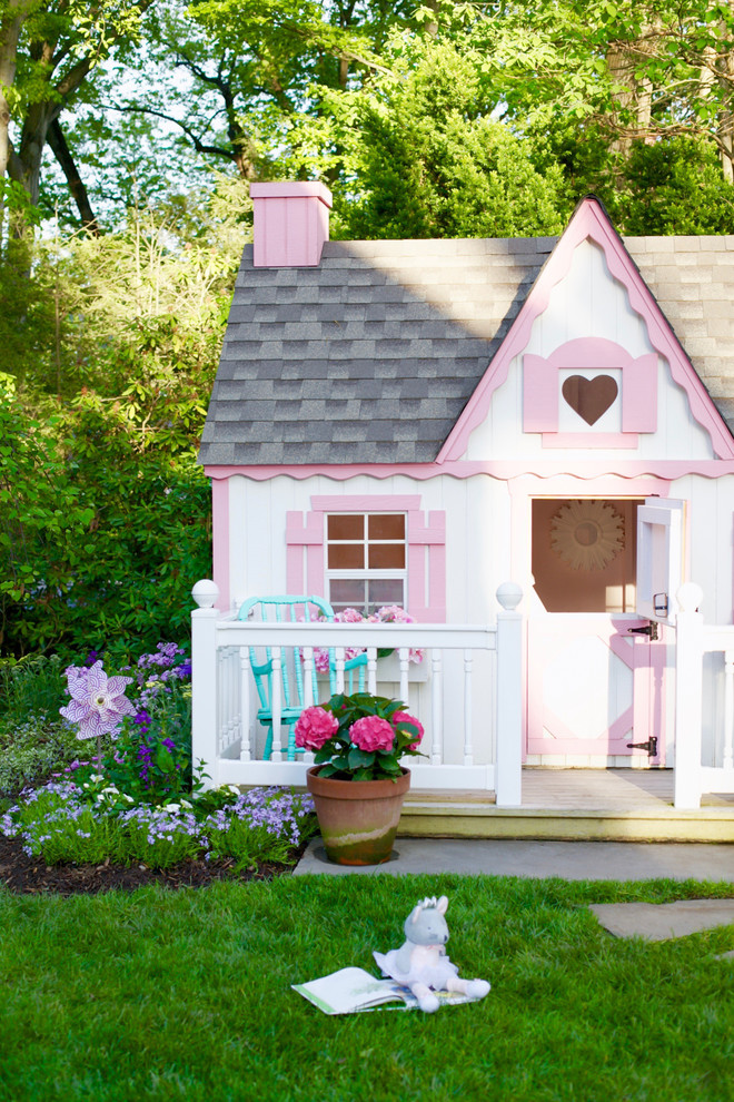 Photo of a small shabby-chic style outdoor playset in New York.