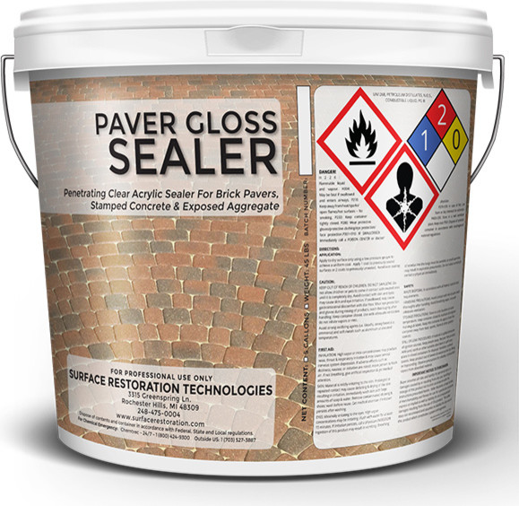 Glossy Sealer For Brick Pavers Wet Look Brick Paver Sealer Garden