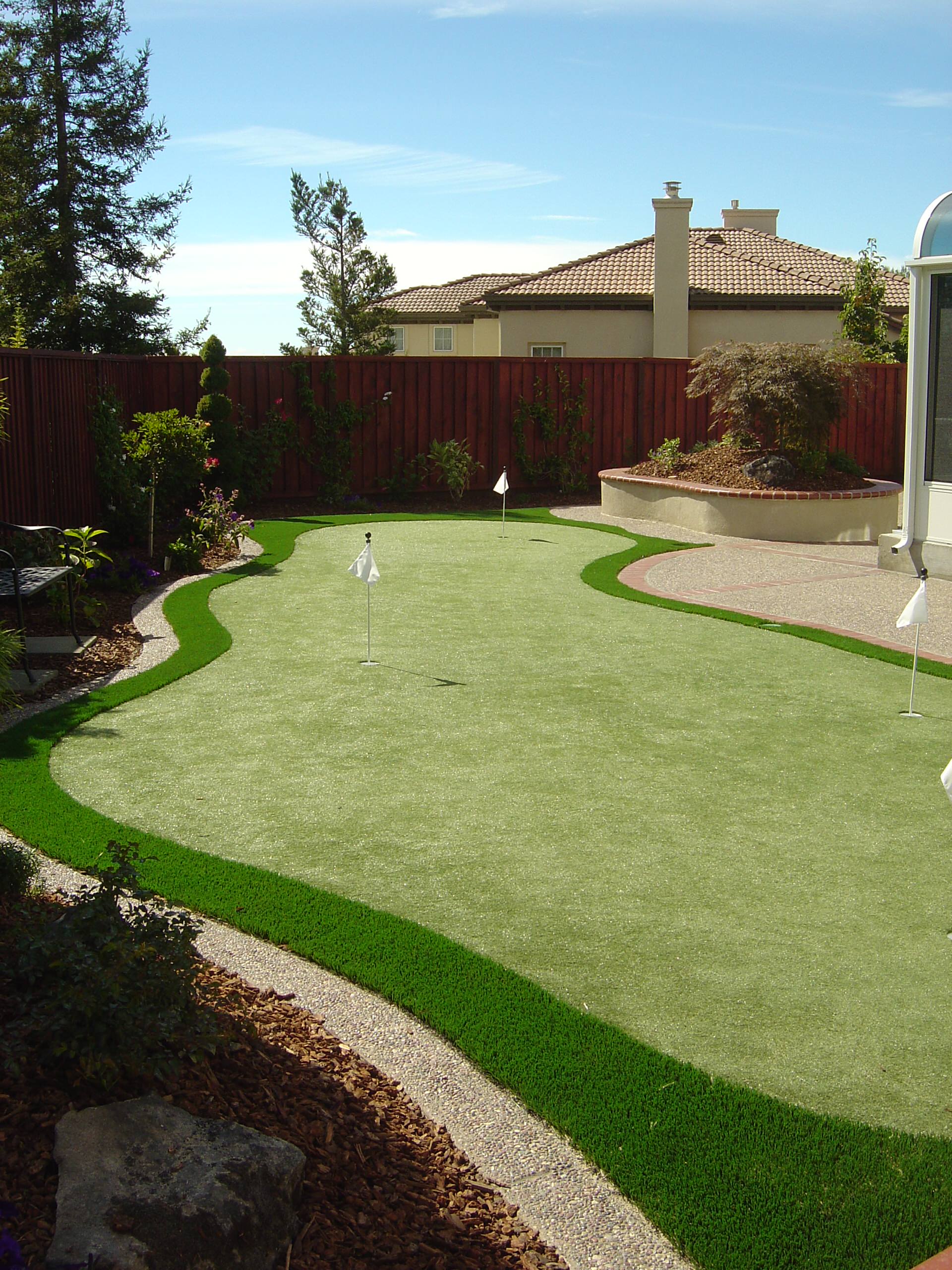artificial backyard putting green on Putting Green Houzz