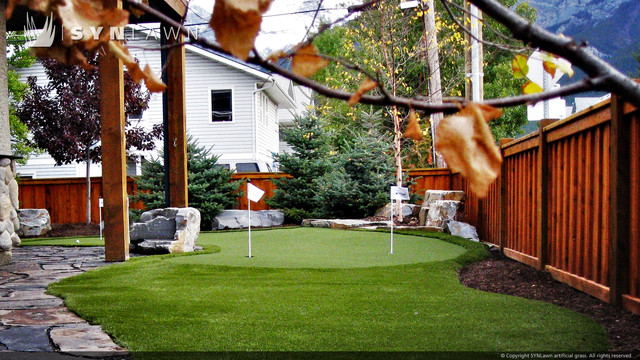 Golf And Putting Greens With Artificial Grass Classique Jardin Autres Périmètres Par 