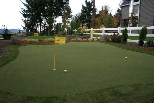 Golf And Putting Greens With Artificial Grass Classique Jardin Autres Périmètres Par 