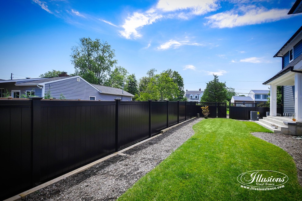 Black PVC Vinyl Privacy Fence Panels from Illusions Vinyl