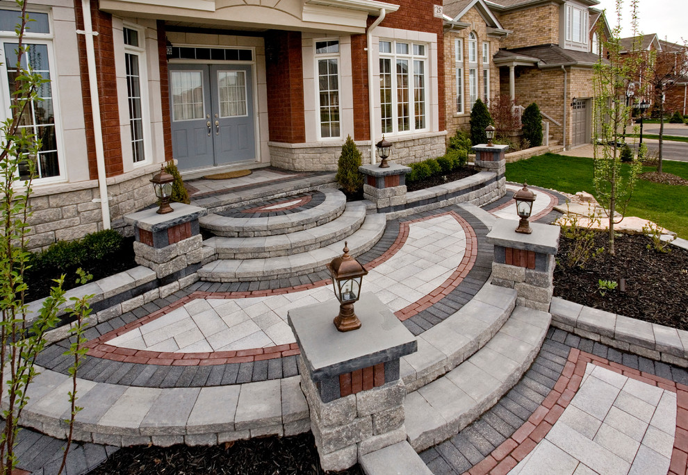 Grand Front Entrance Contemporary Landscape Toronto By Ogs Landscape Houzz