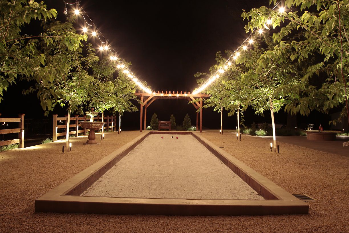 bocce court lighting