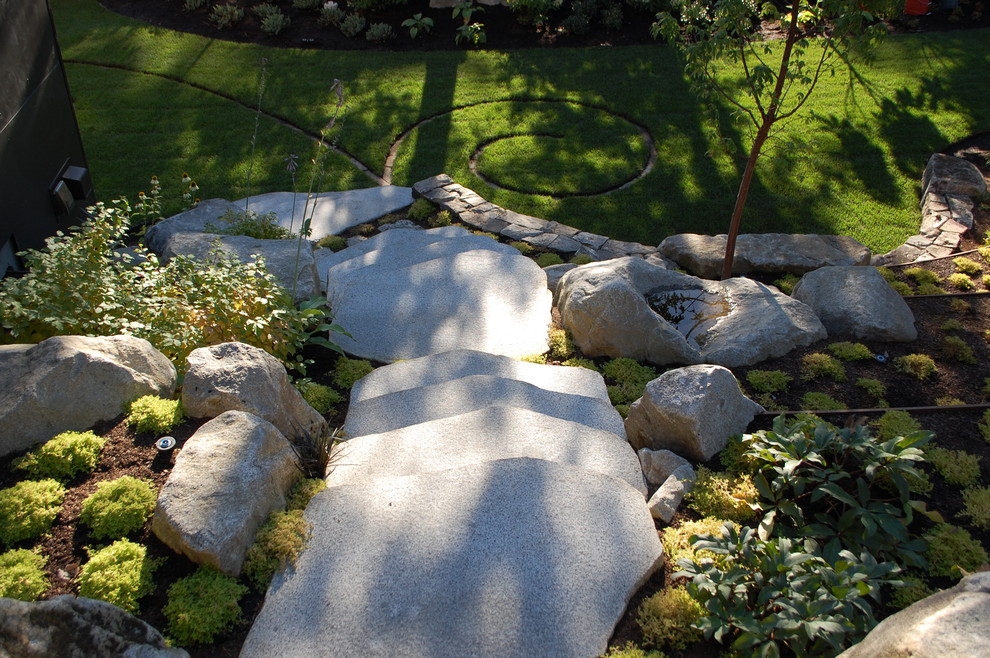Design ideas for a modern landscaping in Seattle.