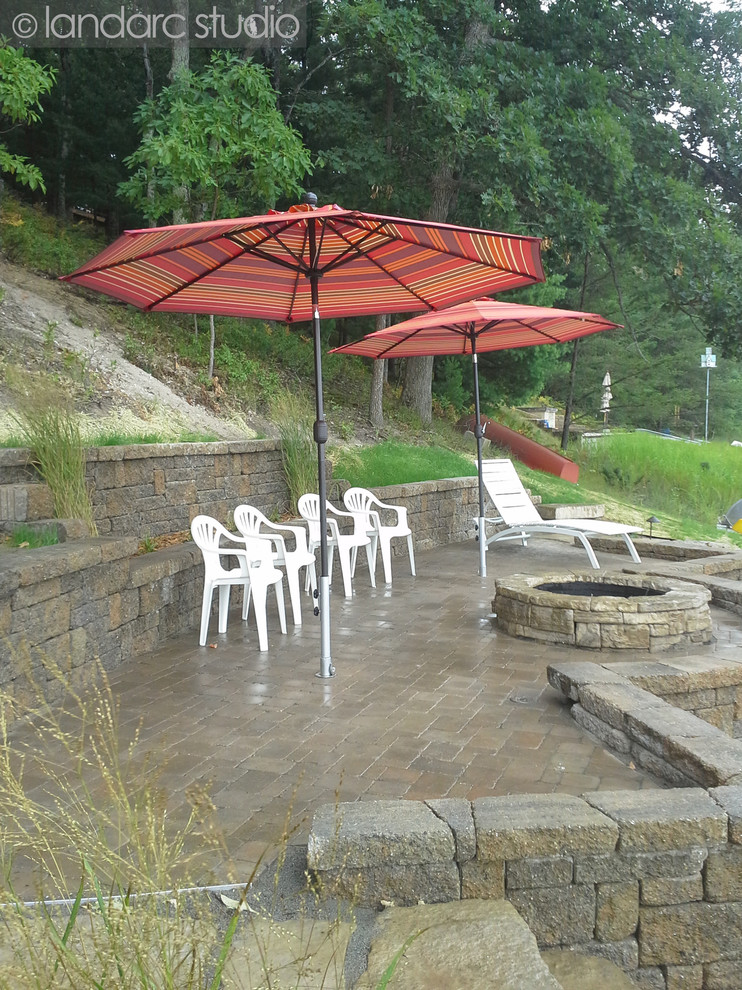 Hamlin Lake Cottage Landscape Grand Rapids by LandArc Studio, LLC