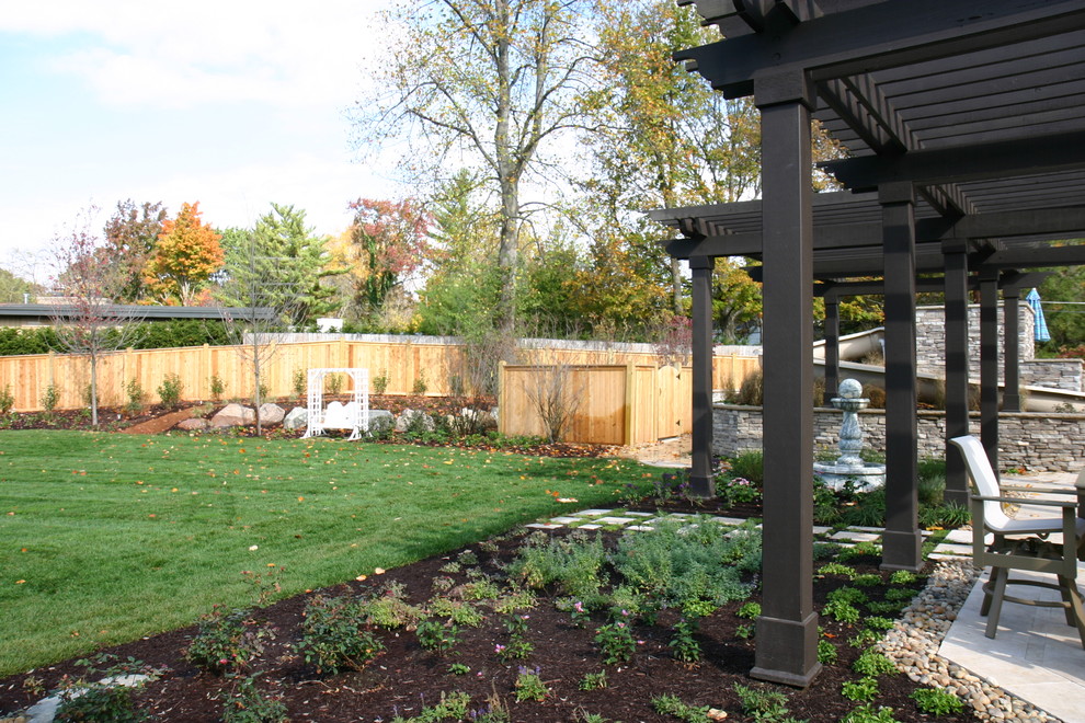 This is an example of a traditional garden in Indianapolis.