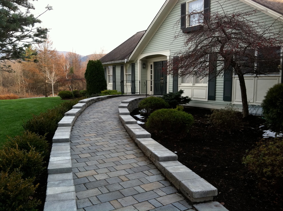Handicap Ramp Transitional Landscape Boston by Garden Arts