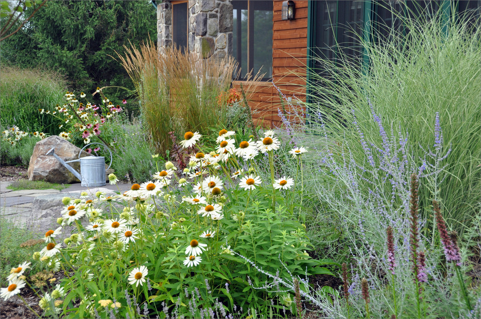Herb Garden Border Farmhouse Landscape New York by ELM Garden Design Houzz
