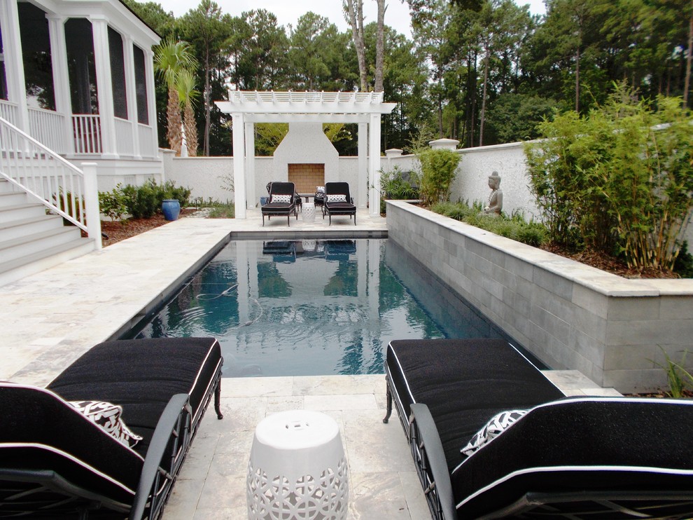 This is an example of a contemporary garden in Charleston.