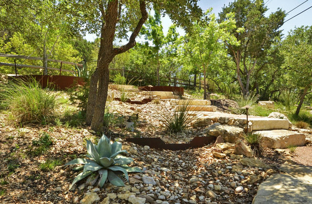 Hill Country Rustic Elegance, Country Landscaping Ideas