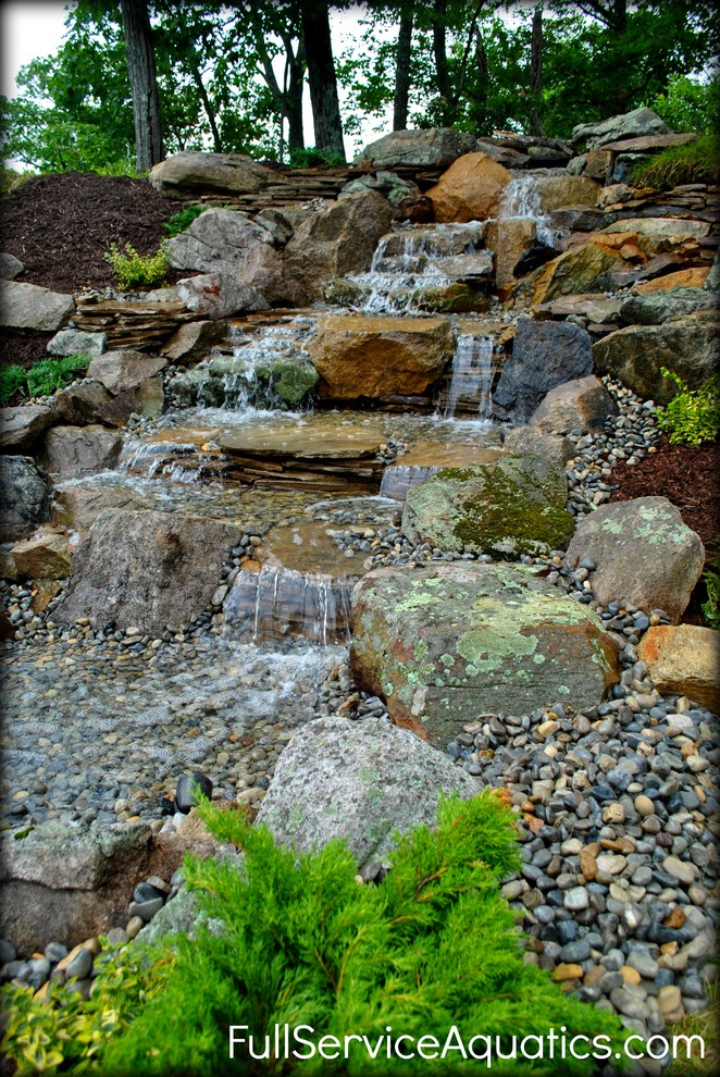 Hillside Waterfall Project Rustic Landscape New York by Full