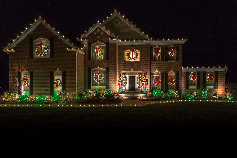 Holiday Decor Toy Soldiers And Christmas Lights Landscape New York By Neave Group Outdoor Solutions Houzz