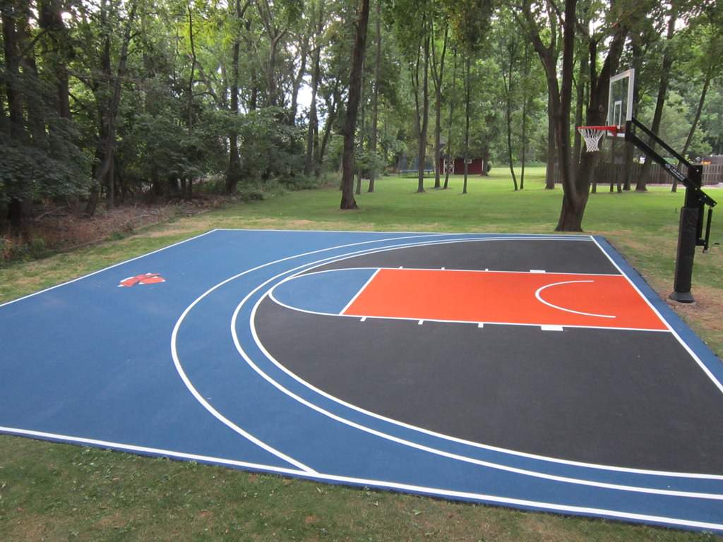 Lokalisieren Annäherung schwarz basketball court painting Suche