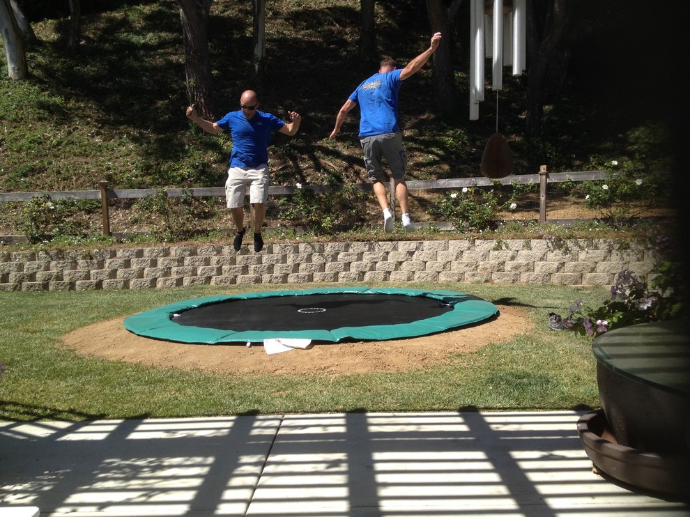 In Ground Trampoline installations Transitional Landscape San