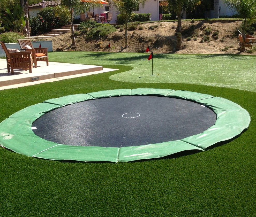 In Ground Trampoline installations Transitional Landscape San