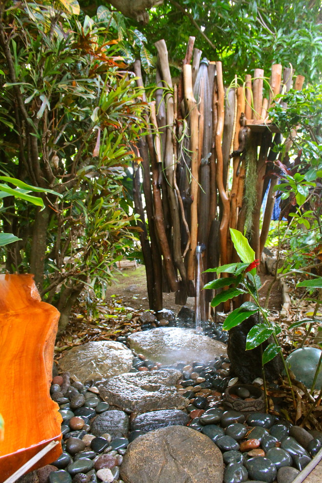 Indoor/Outdoor Showers Tropical Landscape Hawaii by Natural
