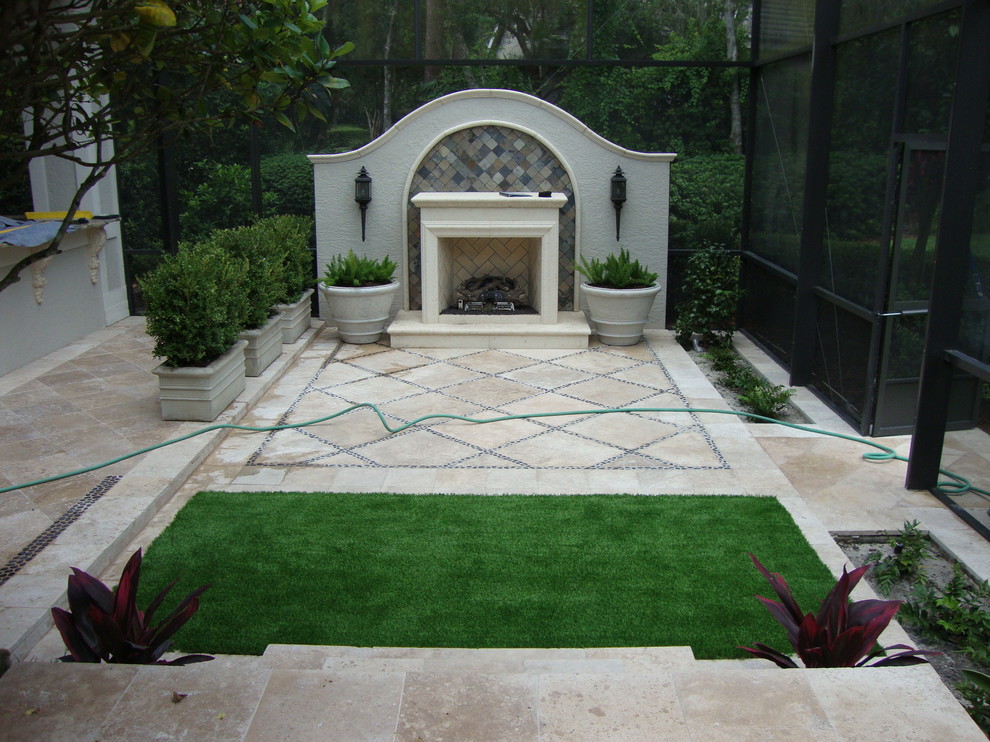 Inside Pool Cages - Contemporary - Landscape - Tampa - by EasyTurf