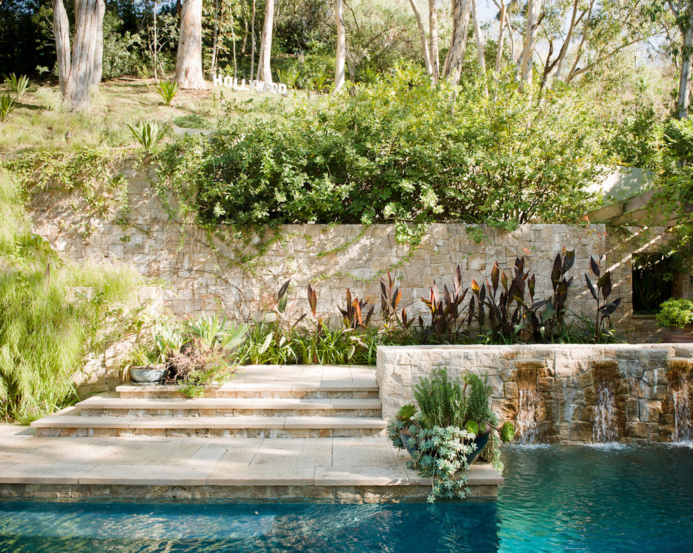 This is an example of a mediterranean landscaping in Los Angeles.
