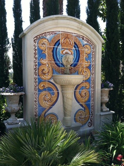 Italian Tile Pool Artist Sergio Furnari Featured Work In This Rock Star Estate Mediterranean