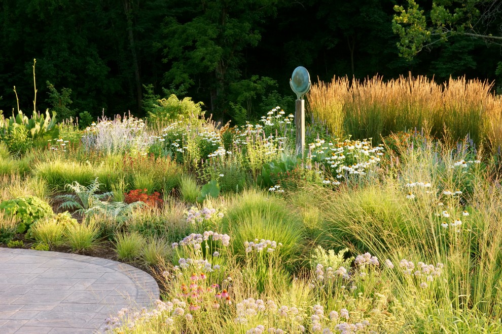 Inspiration for a contemporary full sun landscaping in St Louis.