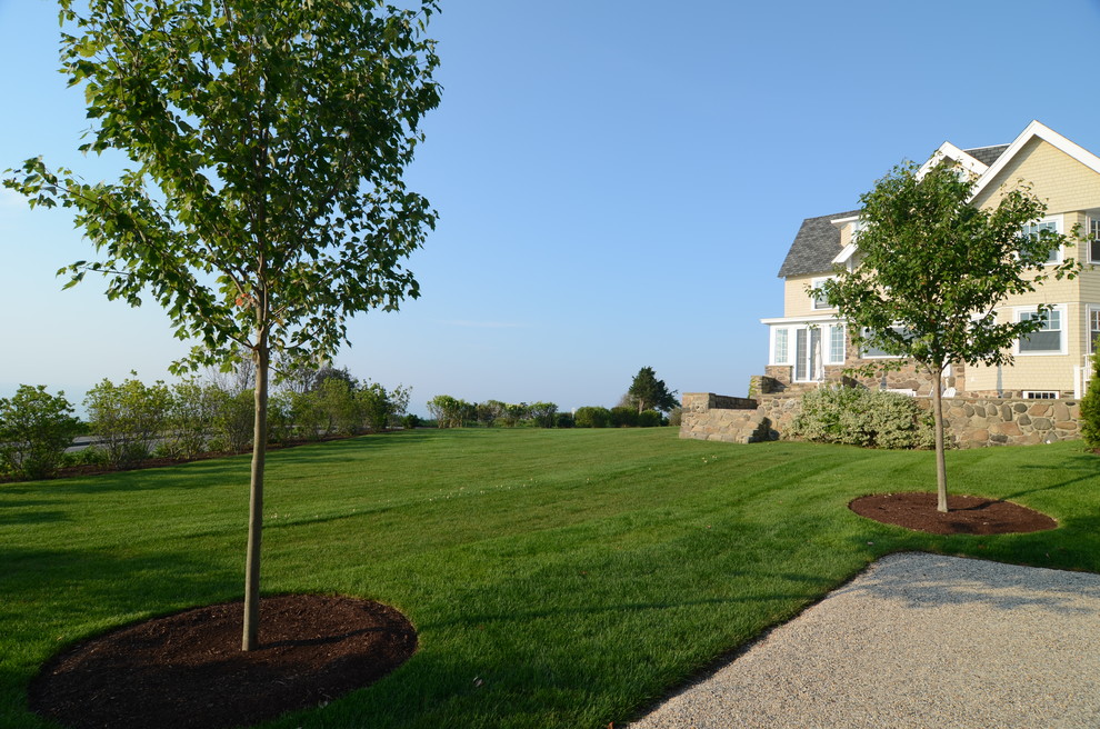 Kennebunkport lawn Traditional Landscape Portland Maine by CL