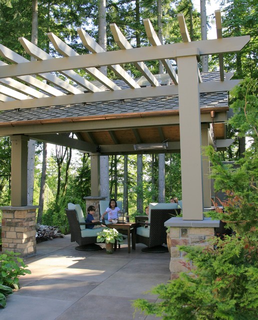 KidFriendly Garden, Entertainment Space patio with roof