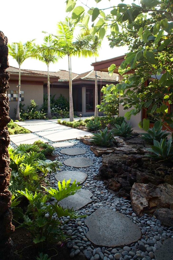 Inspiration for a world-inspired garden in Hawaii.