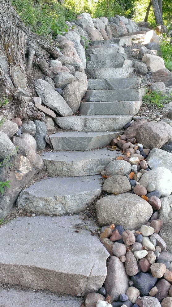 Lake access Rustic Landscape Minneapolis by Pride & Joy