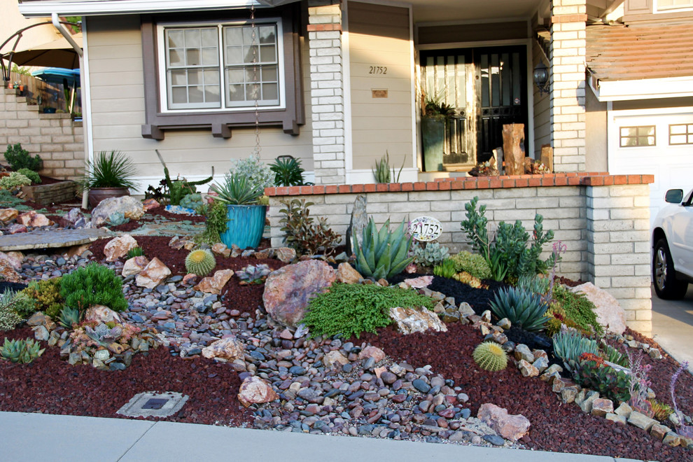 Lake Forest HOA Home Front Yard Remodel with Drought Tolerant Succulent