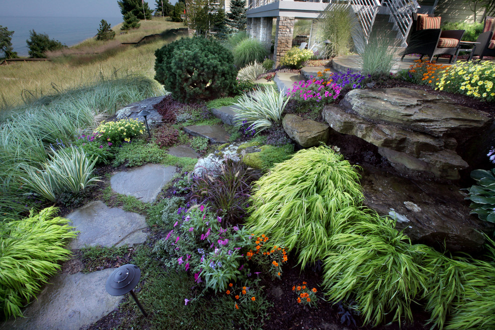 Lakehouse Beach Style Landscape Grand Rapids By Windscapes Landscaping