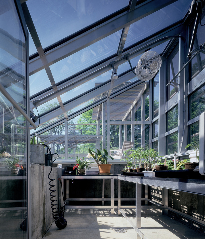 Transitional sunroom photo in Chicago