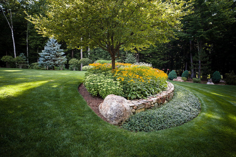 This is an example of a traditional garden in Portland Maine.